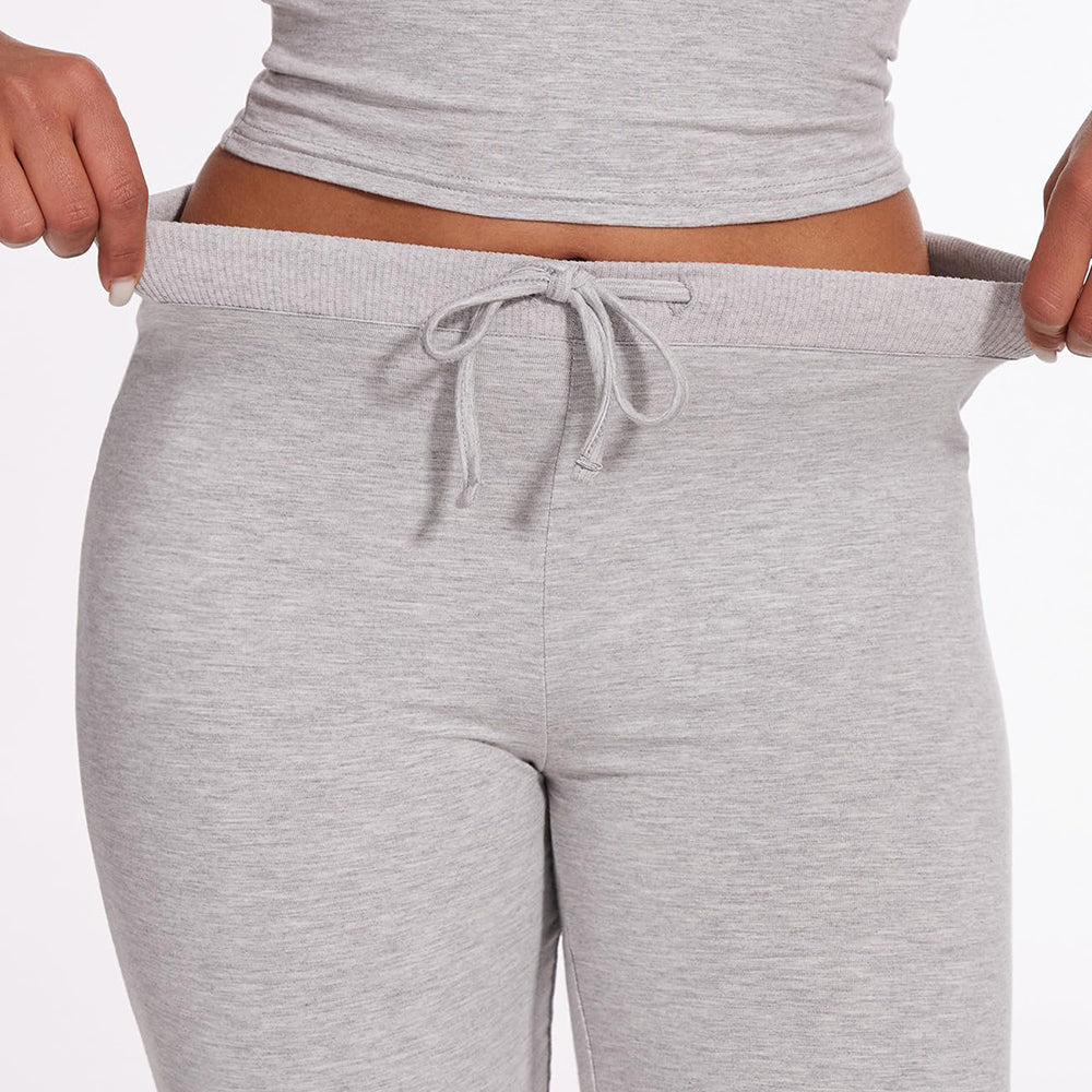 Women's Crop Tee & Drawstring Waist Pants Loungewear Set