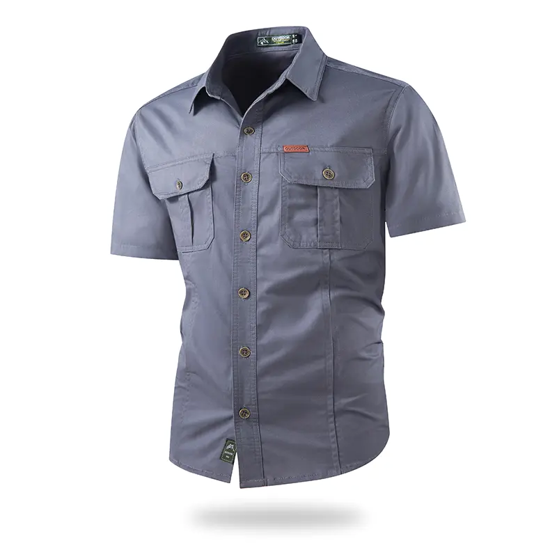 Men's work shirt short sleeve