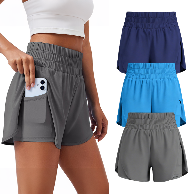 🔥Summer Special Sale🔥Anti-exposure sports shorts with built-in inner layer and convenient side pockets