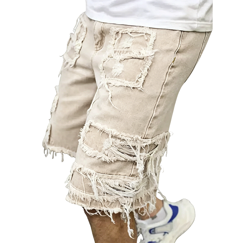 Summer Special Sale - Raw Hem Denim Shorts with Rips