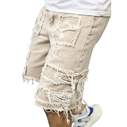 Summer Special Sale - Raw Hem Denim Shorts with Rips