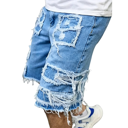 Summer Special Sale - Raw Hem Denim Shorts with Rips