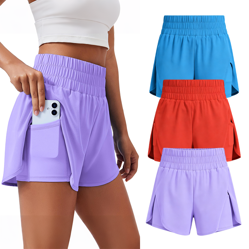 🔥Summer Special Sale🔥Anti-exposure sports shorts with built-in inner layer and convenient side pockets