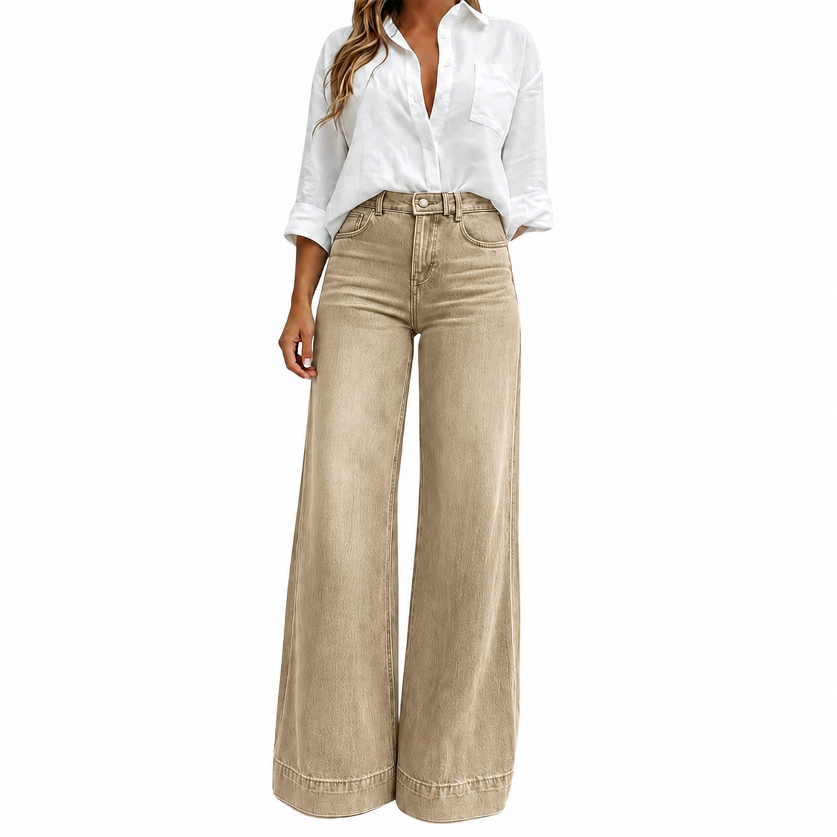 ✨ Leg-Lengthening Wide-Leg Jeans