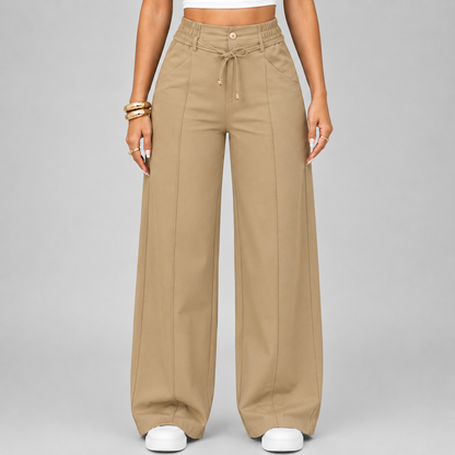 ⚡New Drawstring High Waist Wide Leg Pants