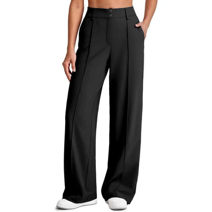 🔥Last Day:90% Off🔥Women's Straight Leg Ponte Yoga Pants with Pockets