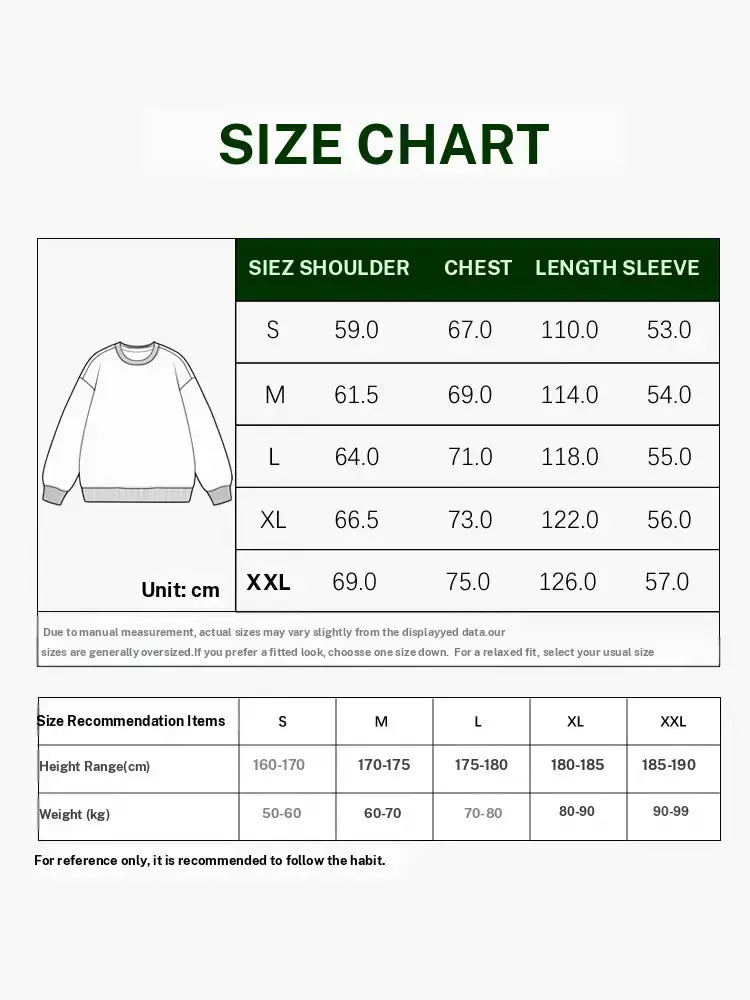 Cute Cartoon Cat Print Oversized Sweater, Unisex Casual Long Sleeve Knit Pullover for Fall & Winter