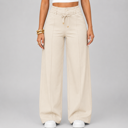 ⚡New Drawstring High Waist Wide Leg Pants