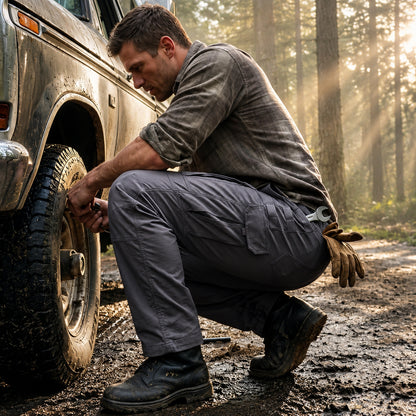 Men's Cargo Pants,Tactical Pants for Men Stretch,Durable Ripstop EDC Work Pants for Hiking