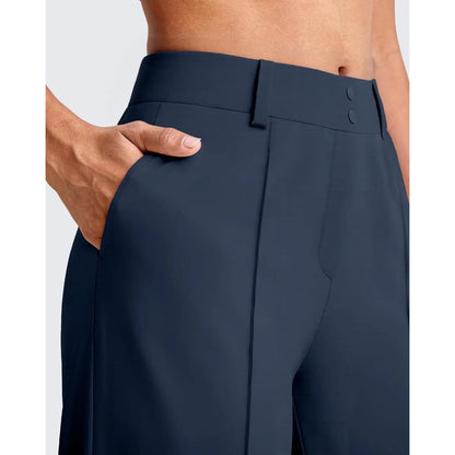 🔥Last Day:90% Off🔥Women's Straight Leg Ponte Yoga Pants with Pockets