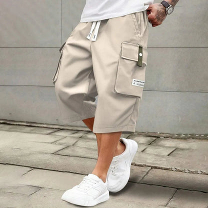 Men's Casual Cargo Calf Shorts