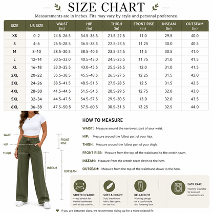 ⚡New Drawstring High Waist Wide Leg Pants