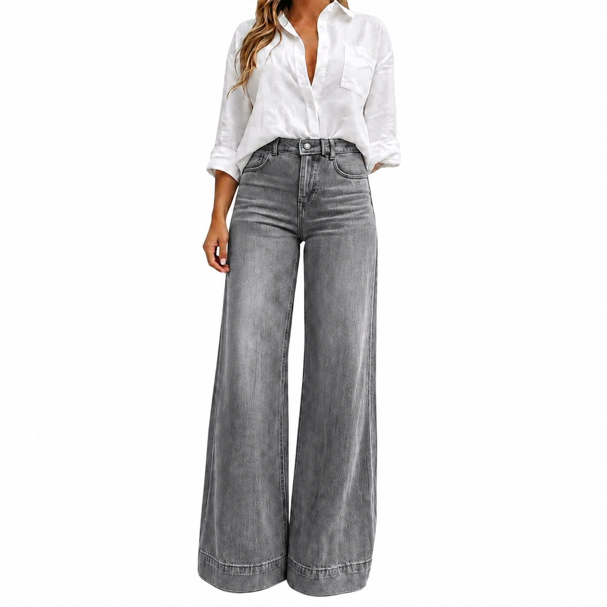 ✨ Leg-Lengthening Wide-Leg Jeans