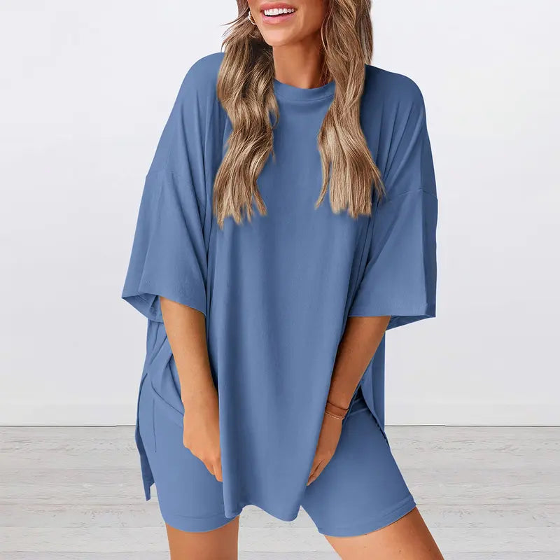 Summer Special Sale - Crewneck Two-Piece Set