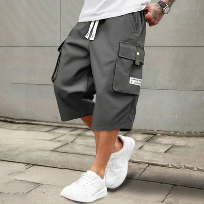 Men's Casual Cargo Calf Shorts