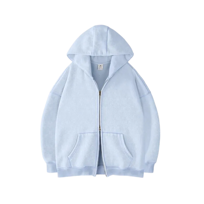 Unisex Oversized zip up hoodie