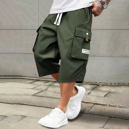 Men's Casual Cargo Calf Shorts