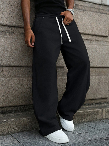 🔥 BEST SELLER | Men’s Baggy Wide-Leg Drawstring Sweatpants