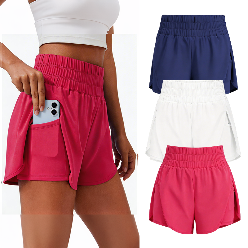 🔥Summer Special Sale🔥Anti-exposure sports shorts with built-in inner layer and convenient side pockets