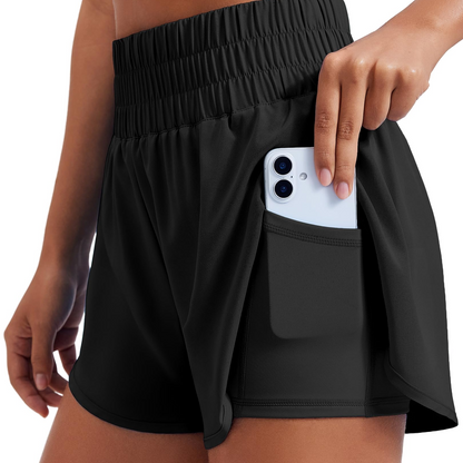 🔥Summer Special Sale🔥Anti-exposure sports shorts with built-in inner layer and convenient side pockets