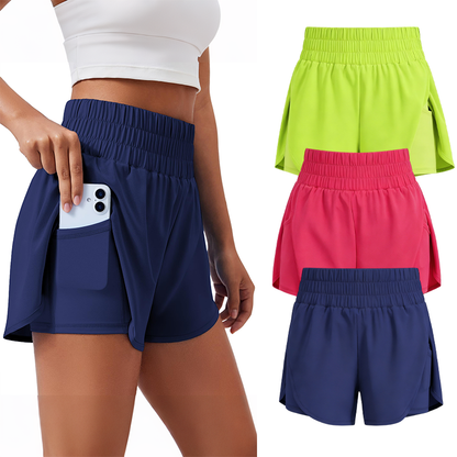 🔥Summer Special Sale🔥Anti-exposure sports shorts with built-in inner layer and convenient side pockets