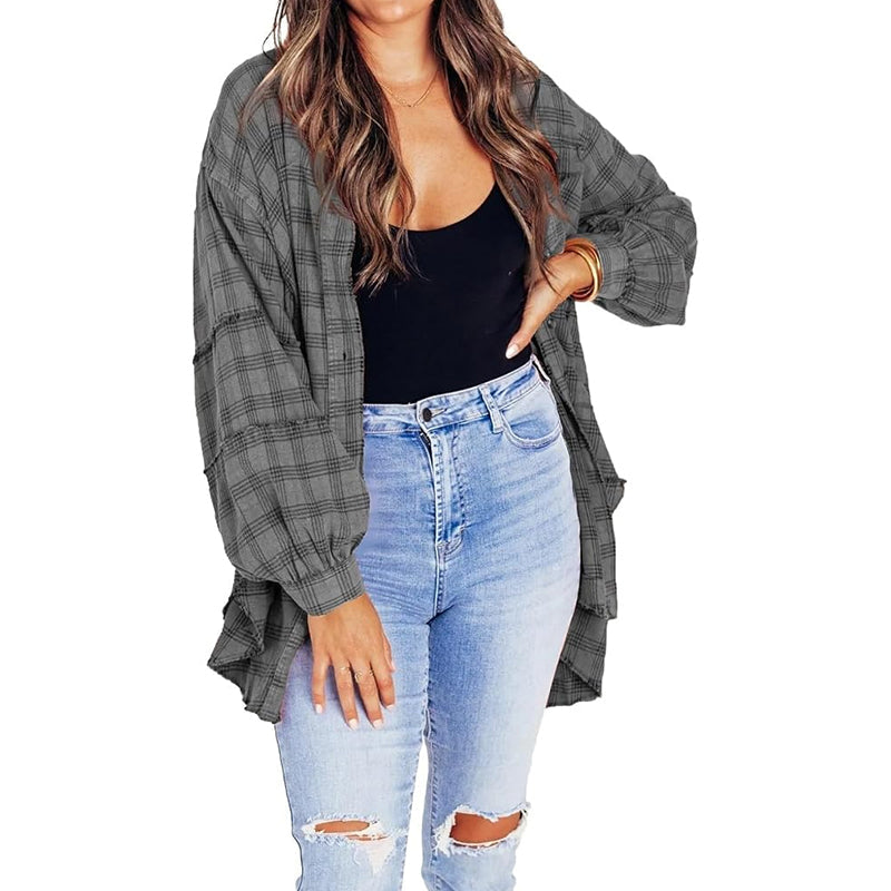 Women's Vintage 100% Cotton Flannel Shirt