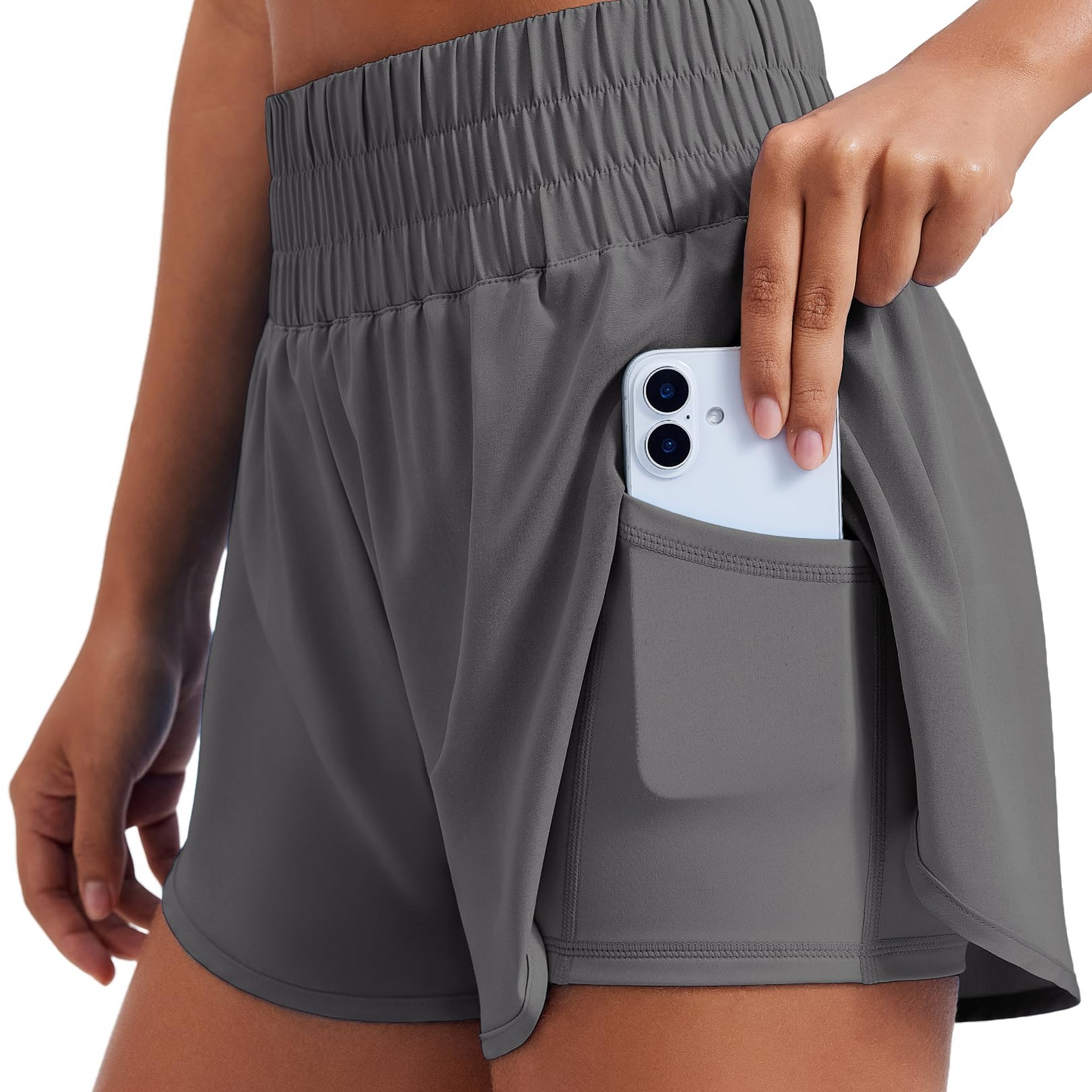🔥Summer Special Sale🔥Anti-exposure sports shorts with built-in inner layer and convenient side pockets