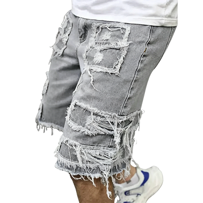 Summer Special Sale - Raw Hem Denim Shorts with Rips