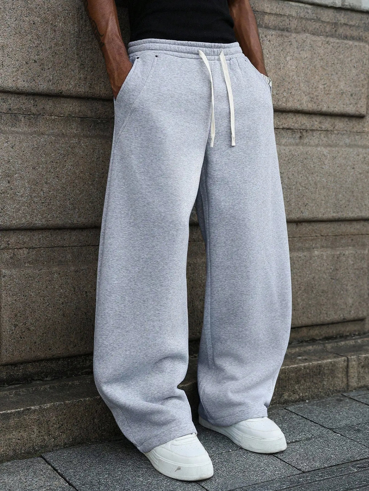 🔥 BEST SELLER | Men’s Baggy Wide-Leg Drawstring Sweatpants