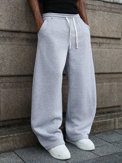 🔥 BEST SELLER | Men’s Baggy Wide-Leg Drawstring Sweatpants