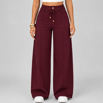 ⚡New Drawstring High Waist Wide Leg Pants