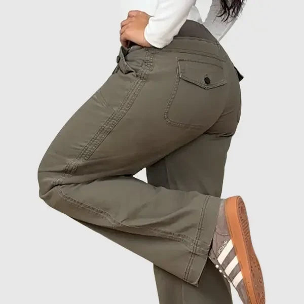 ⚡FINAL SALE⚡ Women's high stretch mid rise straight pants