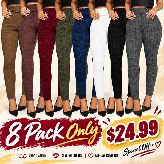 🔥 BESTSELLER | 8PCS $24.99 |Women’s Skinny Leggings