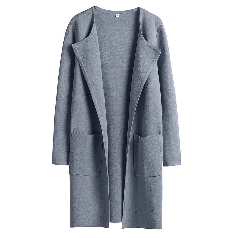 Women's Lightweight Long Cardigan Sweater – Open Front Casual Fall Coatigan