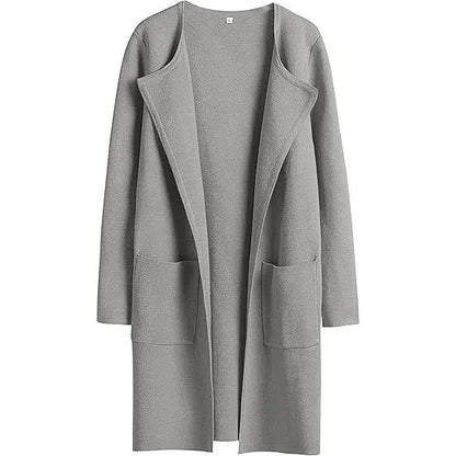 Women's Lightweight Long Cardigan Sweater – Open Front Casual Fall Coatigan