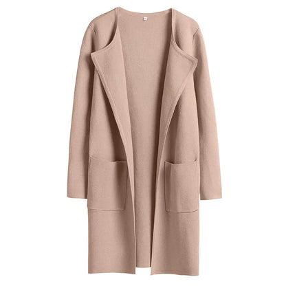 Women's Lightweight Long Cardigan Sweater – Open Front Casual Fall Coatigan