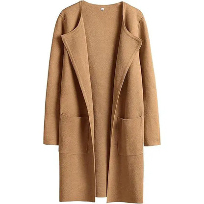 Women's Lightweight Long Cardigan Sweater – Open Front Casual Fall Coatigan