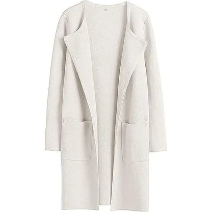 Women's Lightweight Long Cardigan Sweater – Open Front Casual Fall Coatigan