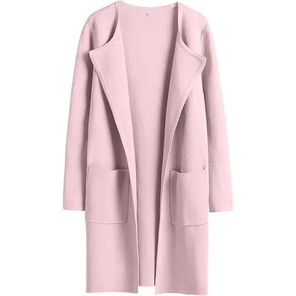 Women's Lightweight Long Cardigan Sweater – Open Front Casual Fall Coatigan