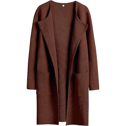 Women's Lightweight Long Cardigan Sweater – Open Front Casual Fall Coatigan