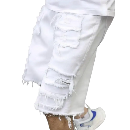Summer Special Sale - Raw Hem Denim Shorts with Rips