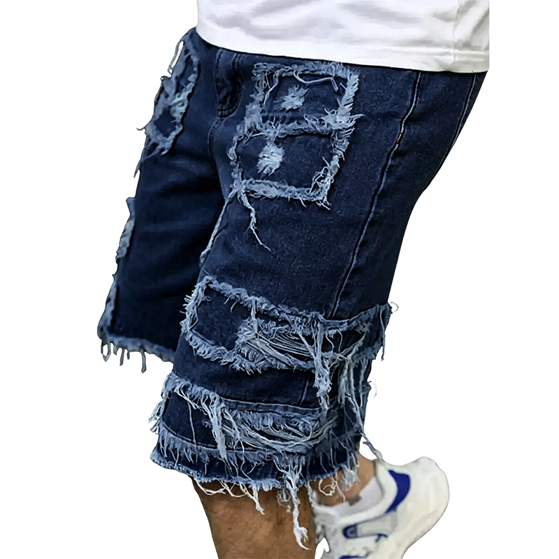 Summer Special Sale - Raw Hem Denim Shorts with Rips