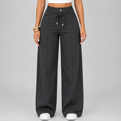 ⚡New Drawstring High Waist Wide Leg Pants