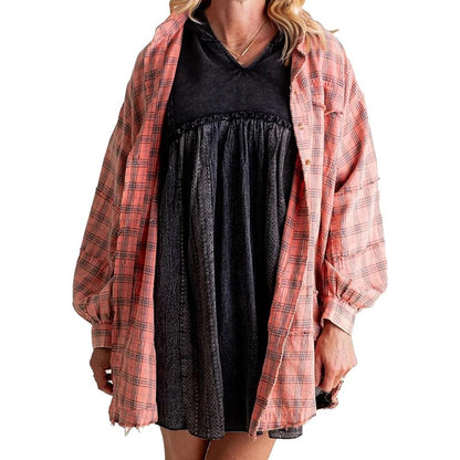 Women's Vintage 100% Cotton Flannel Shirt