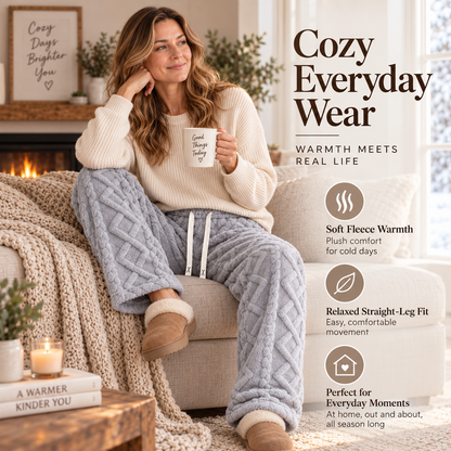 🔥 BESTSELLER | Women's Retro Fleece Wide-Leg Pants