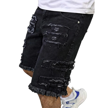 Summer Special Sale - Raw Hem Denim Shorts with Rips