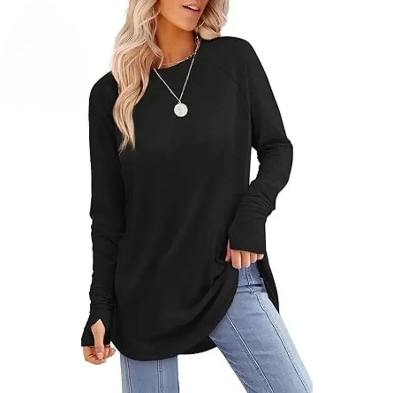 Womens Tunic Tops to Wear with Leggings Long