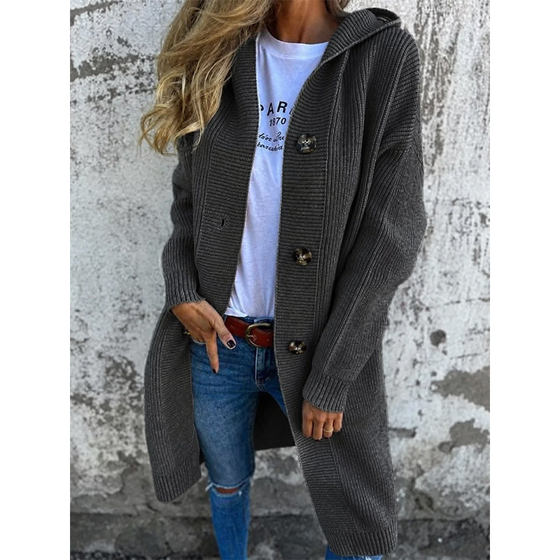 Women's Knit Button-Up Cardigan