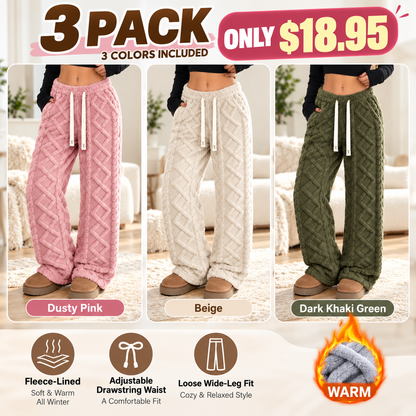 🔥 BESTSELLER | Women's Retro Fleece Wide-Leg Pants