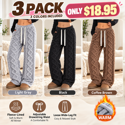 🔥 BESTSELLER | Women's Retro Fleece Wide-Leg Pants